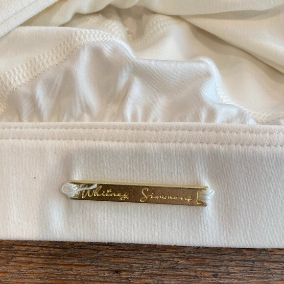 Gymshark X Whitney Simmons Racerback Mesh Sports Bra Size M in Creamy White π€ - Picture 5 of 12